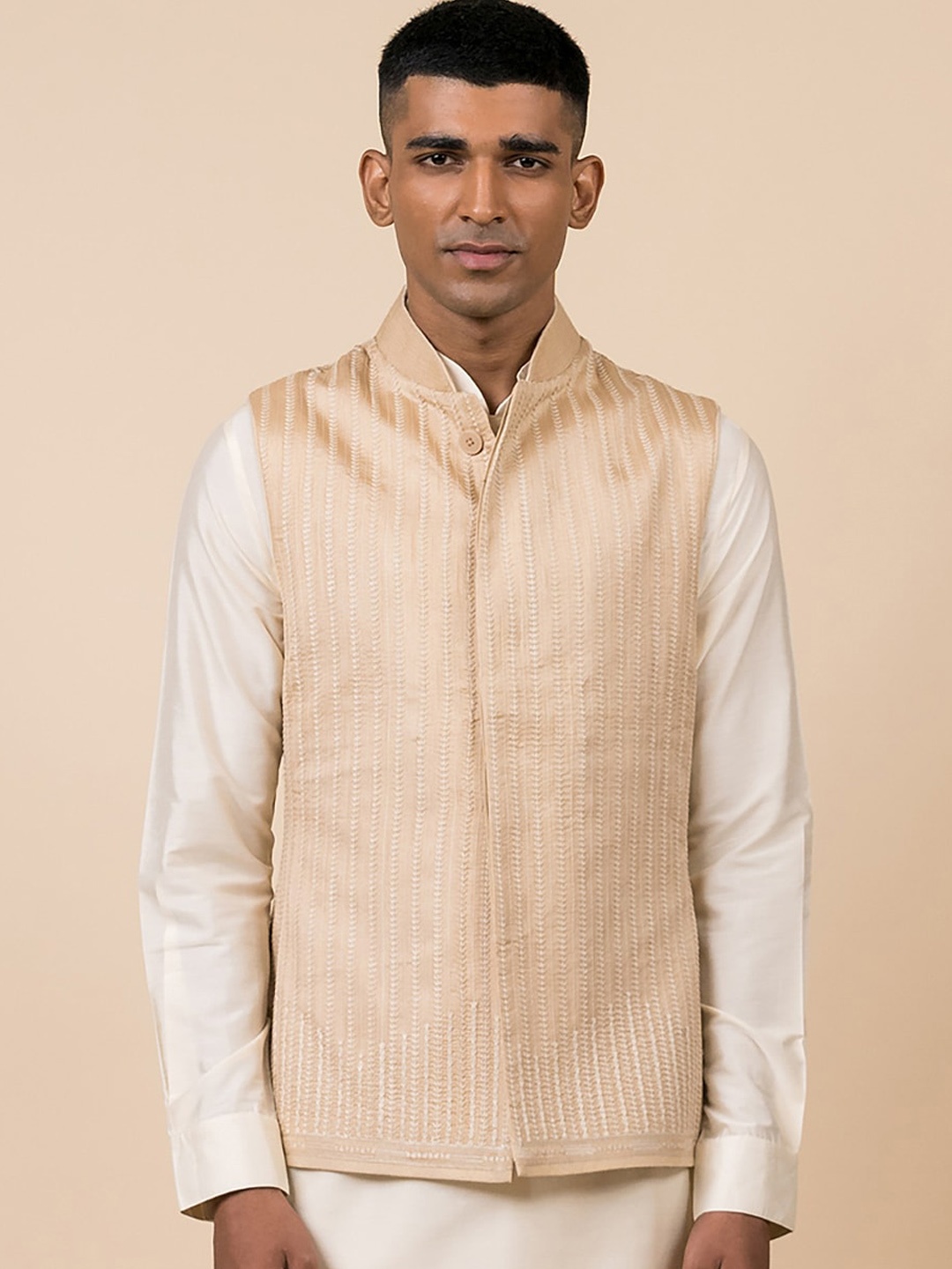 

Tasva Men Gold-Toned Kurta with Trousers