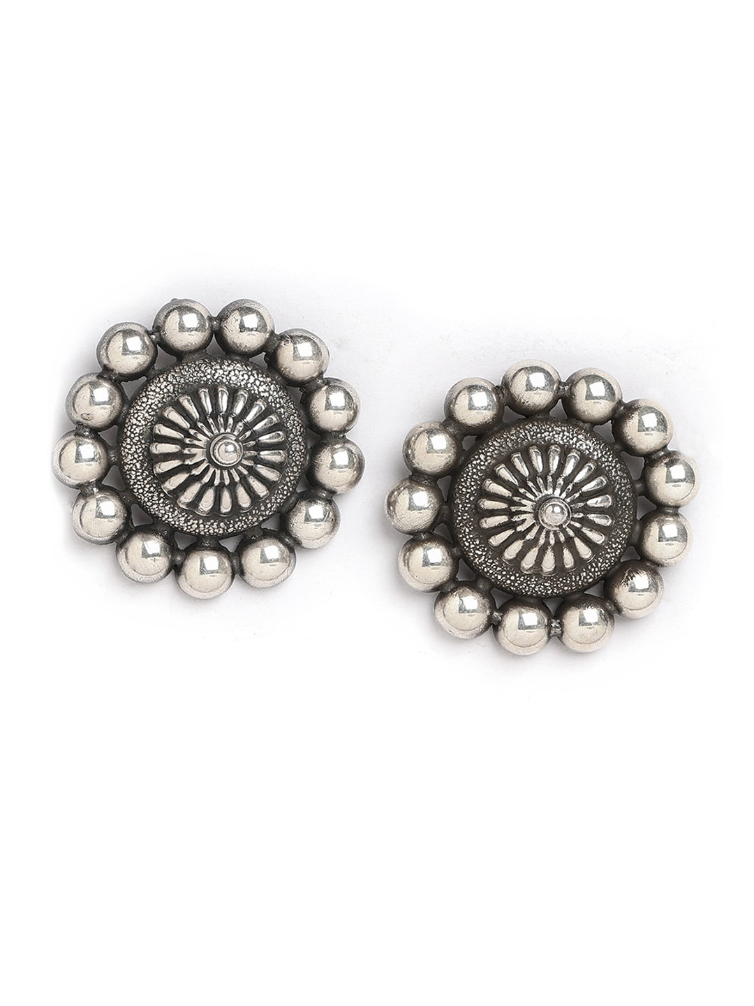 

ahilya Women 92.5 Sterling Silver Contemporary Studs Earrings