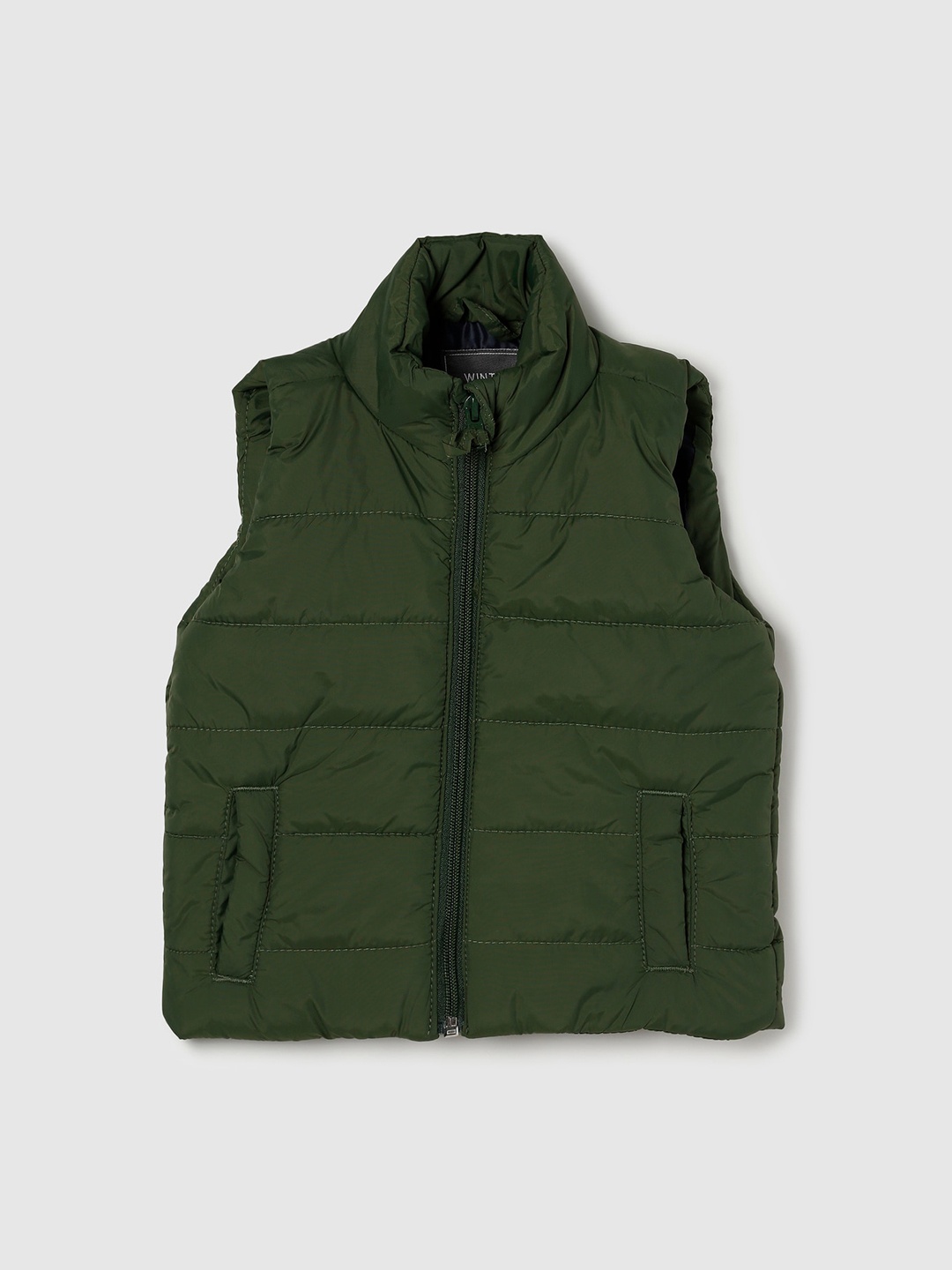 

max Boys Green Windcheater Padded Jacket