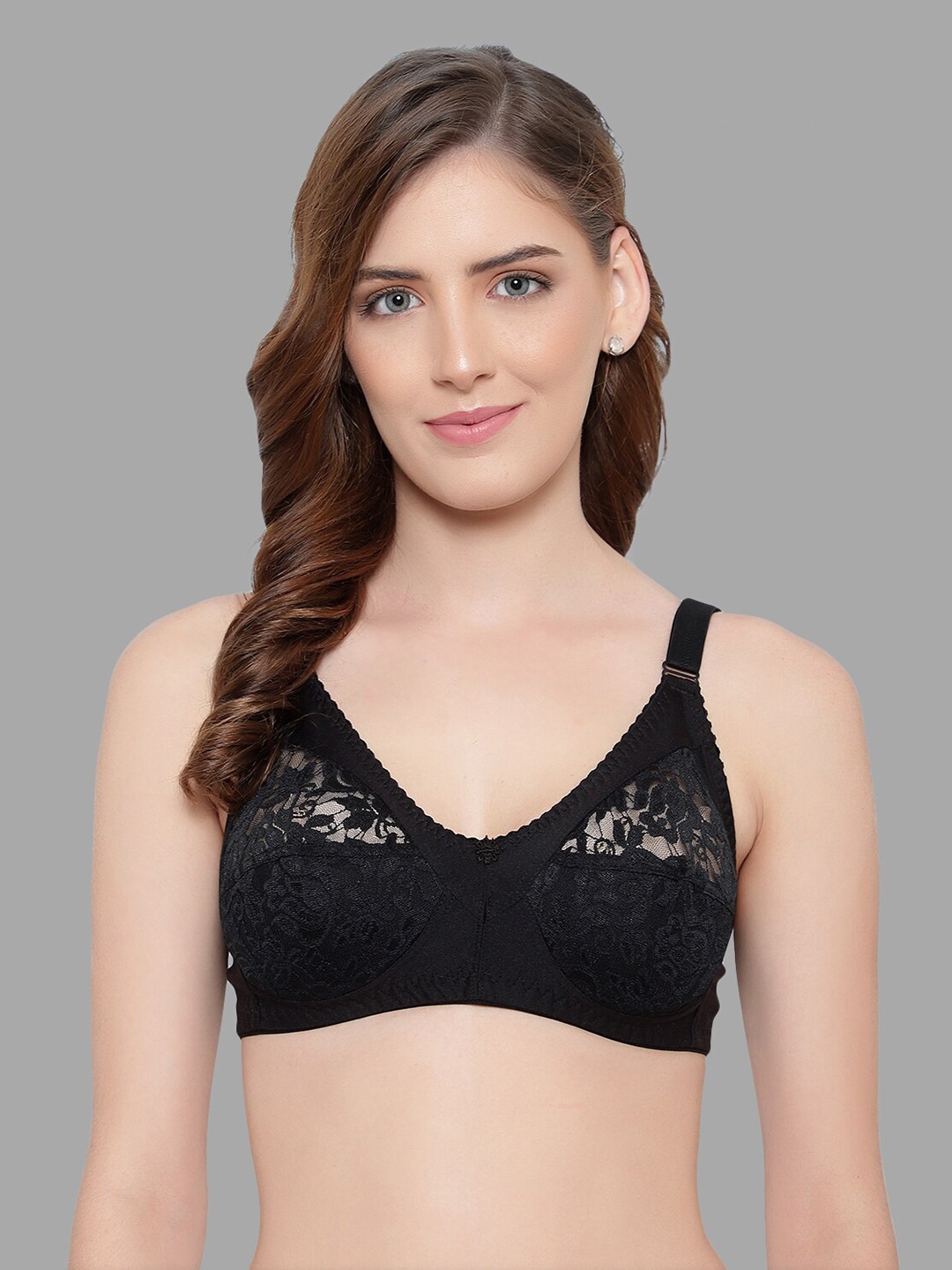 

KYODO Women Black Non Padded Bra