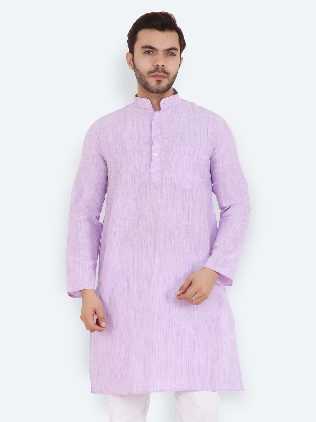 

Latest Chikan Garments Men Purple Kurta
