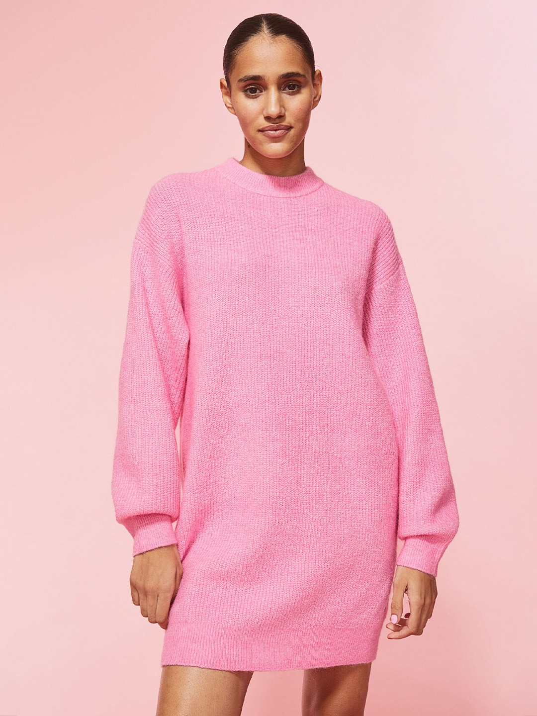 

H&M Woman Knitted dress, Pink