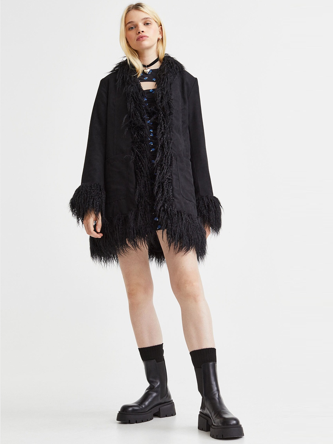 

H&M Women Black Coats