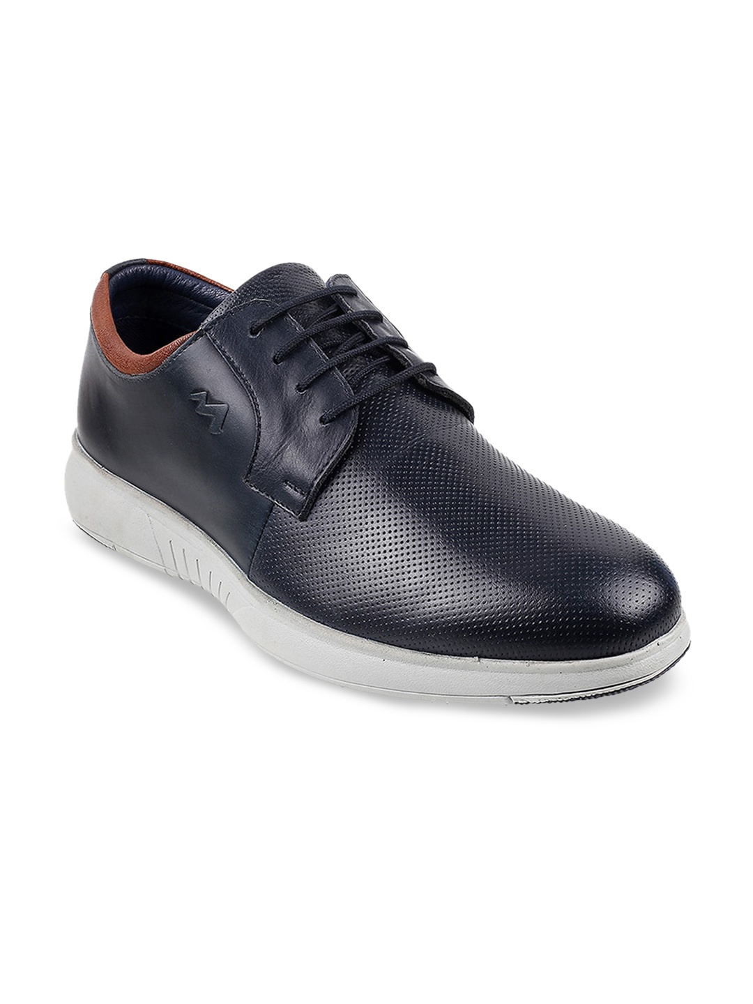 

Metro Men Blue Textured Sneakers