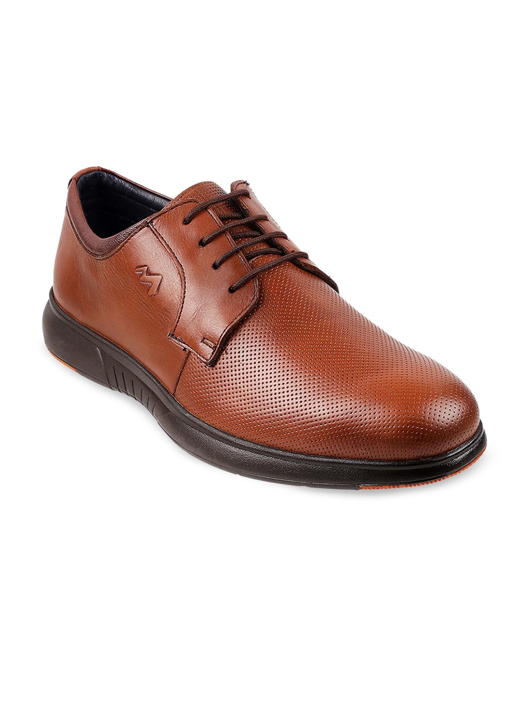 

Metro Men Tan Textured Derbys