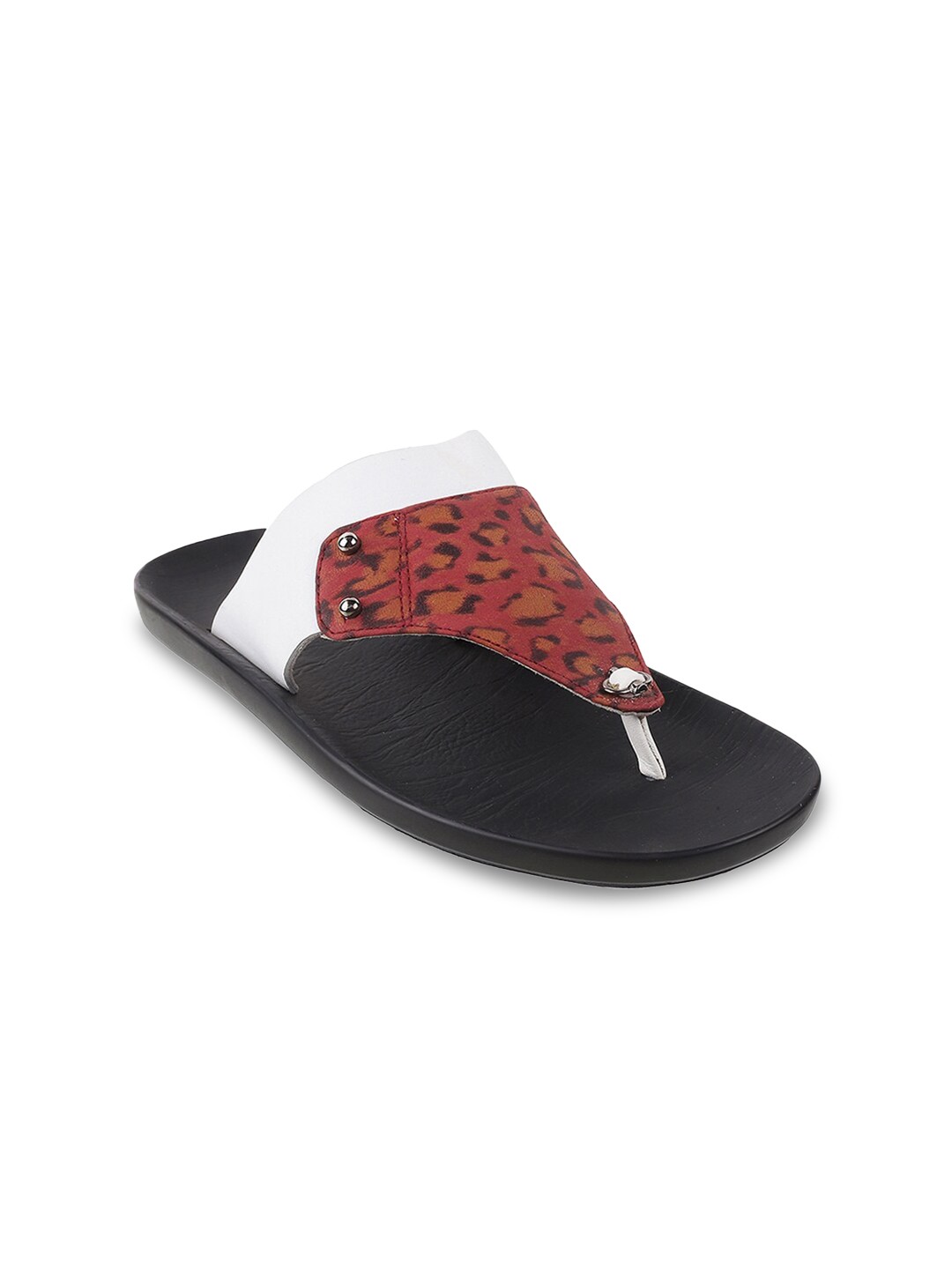 

Metro Men Black & Red Slip On Comfort Sandals