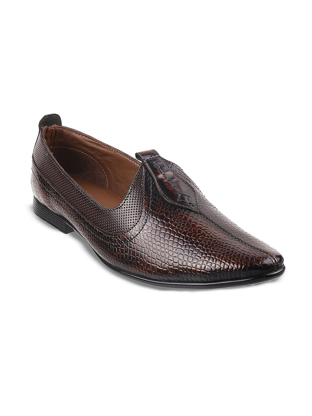 

Mochi Men Maroon Leather Shoe-Style Sandals