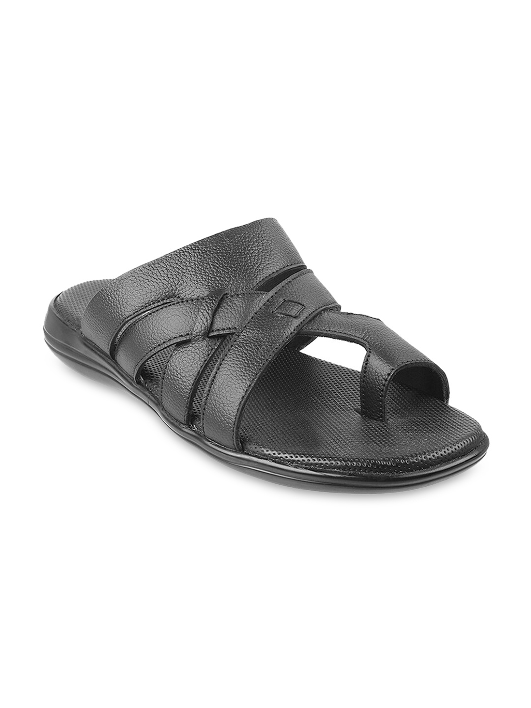 

WALKWAY by Metro Men Black Comfort Sandals