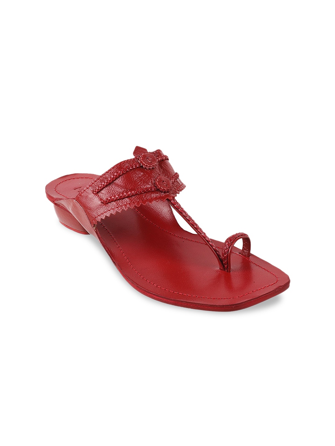 

Metro Red Block Solid Sandals