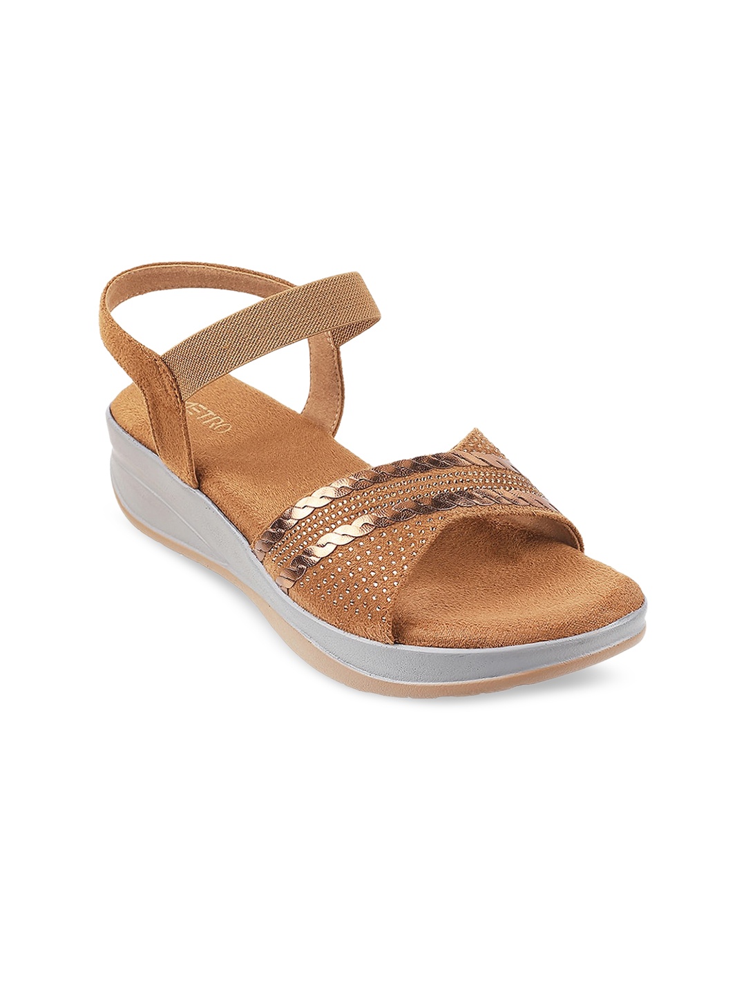 

Metro Women Tan Open Toe Flats