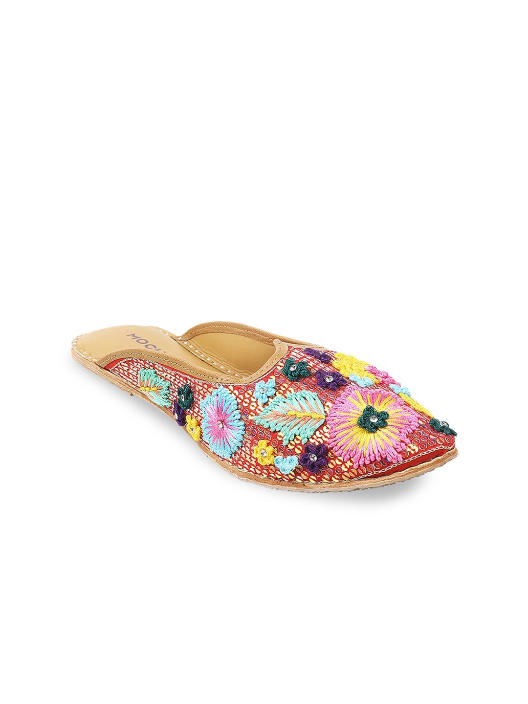 

Mochi Women Maroon Woven Design Ballerinas Flats