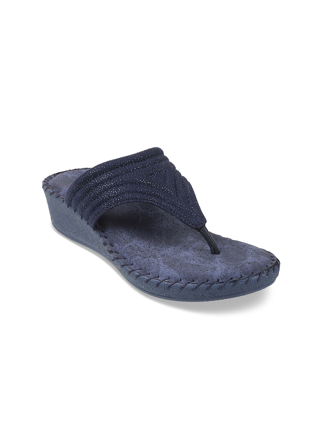 

Mochi Women Blue Wedge Heels