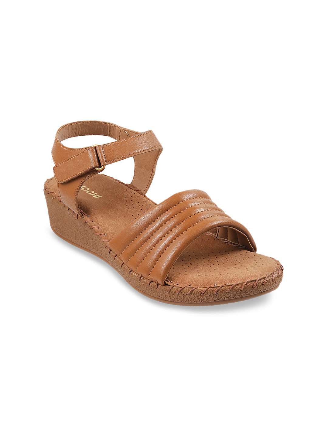 

Mochi Women Tan Comfort Sandals