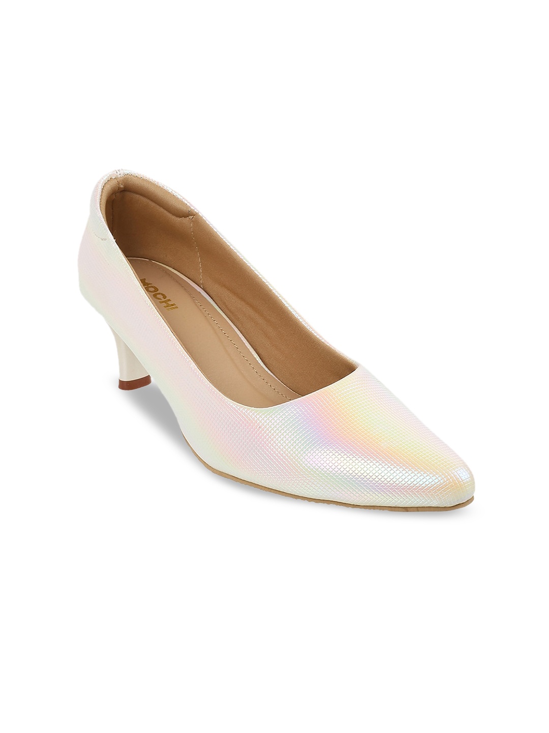 

Mochi White Kitten Pumps