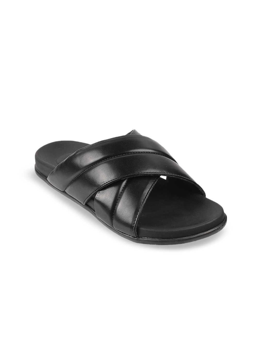 

Mochi Women Black Open Toe Flats