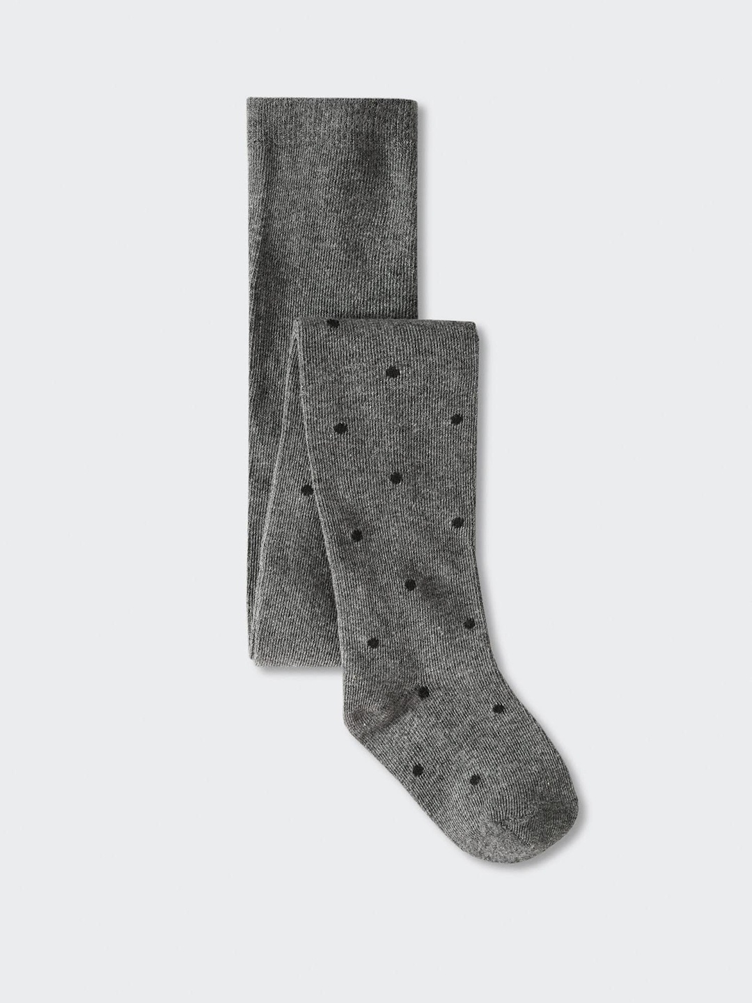 

Mango Kids Girls Polka Dot Sustainable Stockings, Grey