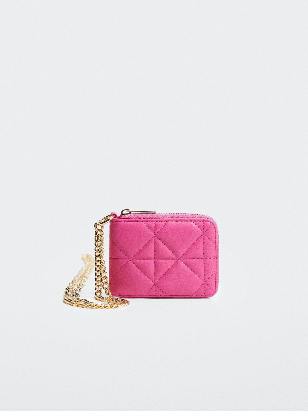 

MANGO Women Quilted Two Fold Wallet, Pink