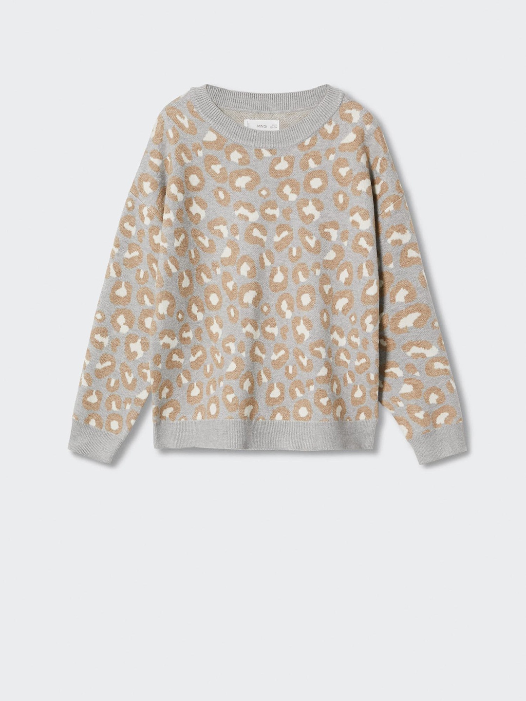 

Mango Kids Girls Animal Sustainable Pullover, Grey