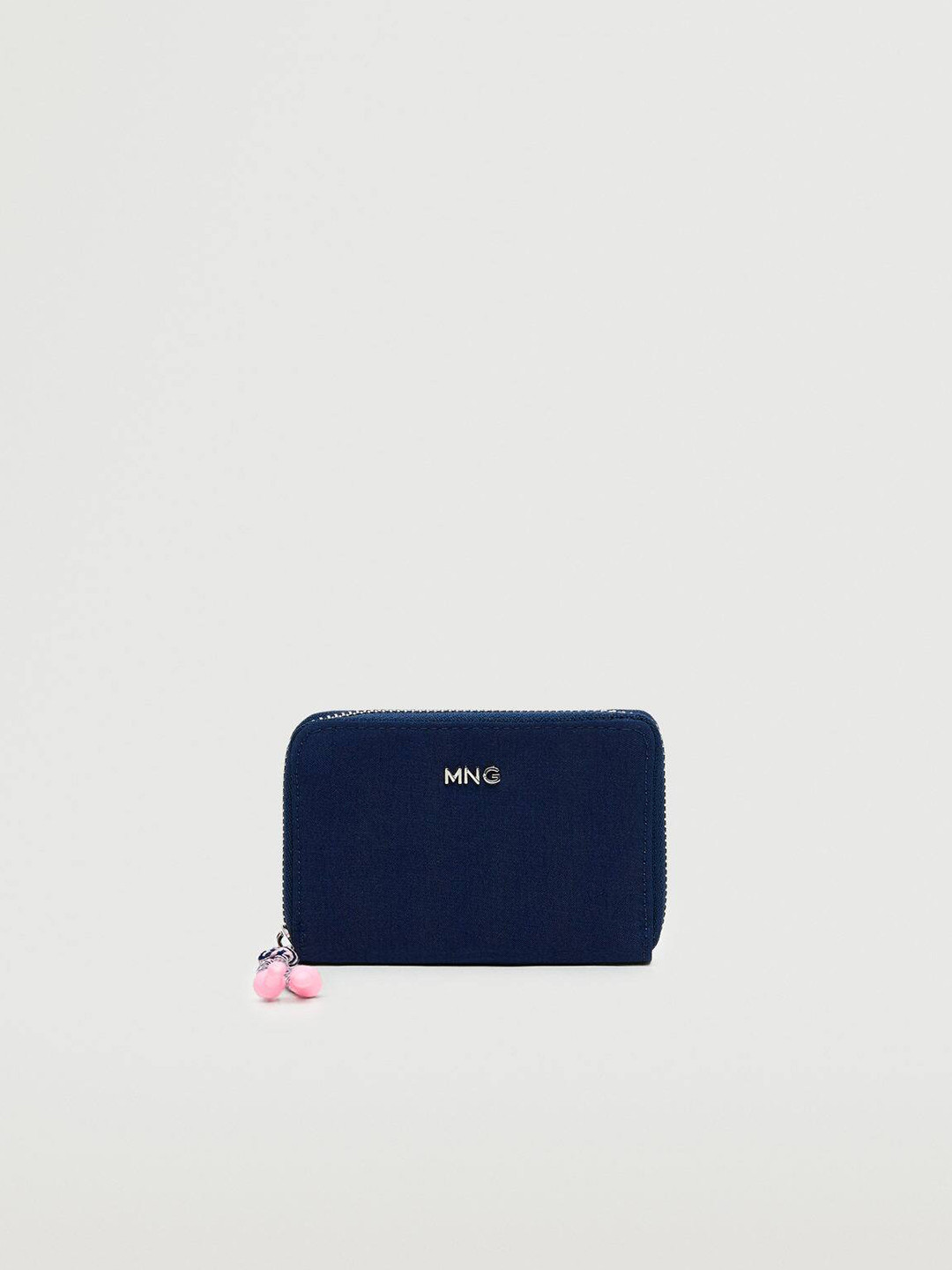

MANGO Women Zip Around Wallet, Navy blue