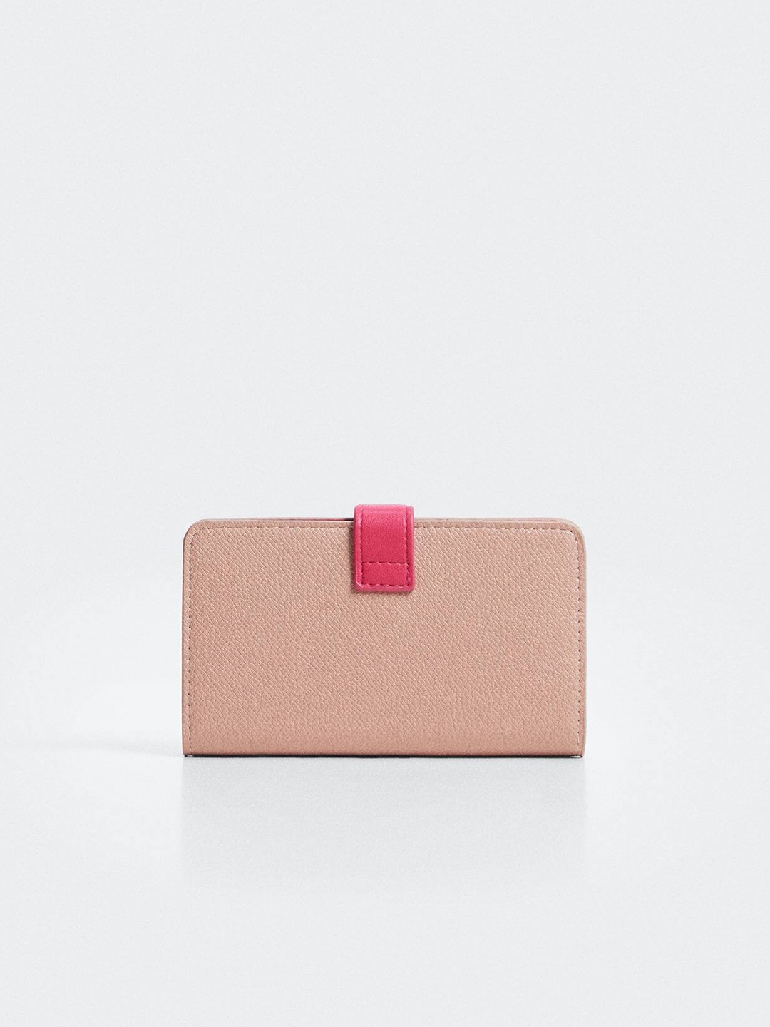 

MANGO Women Two Fold Wallet, Peach