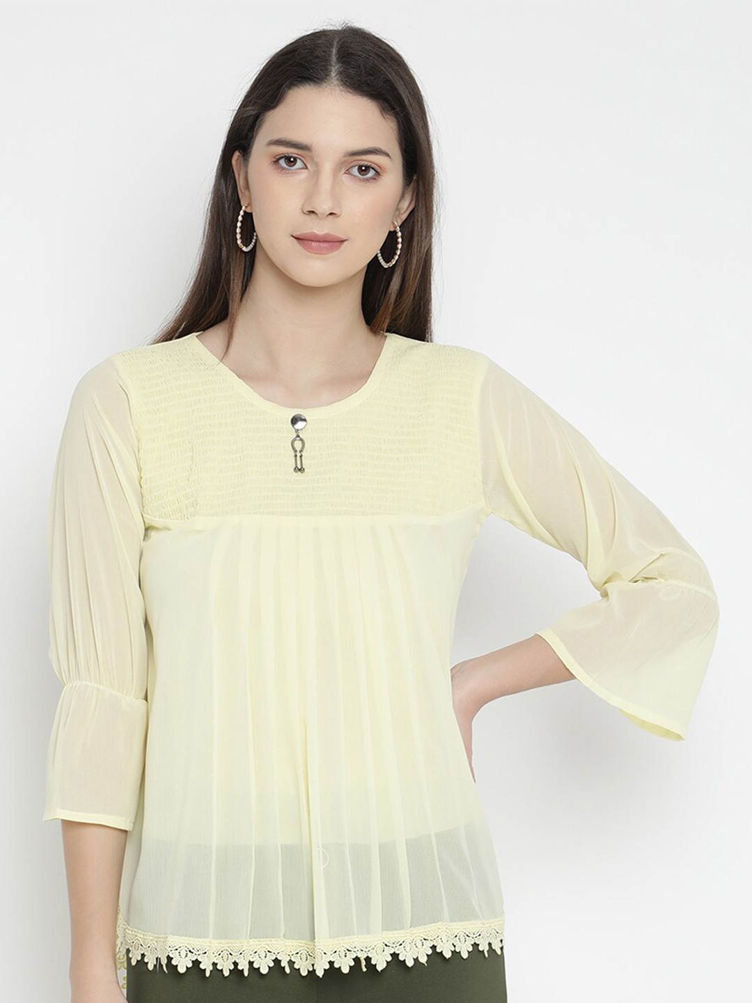 

V2 Value & Variety Women Yellow Top