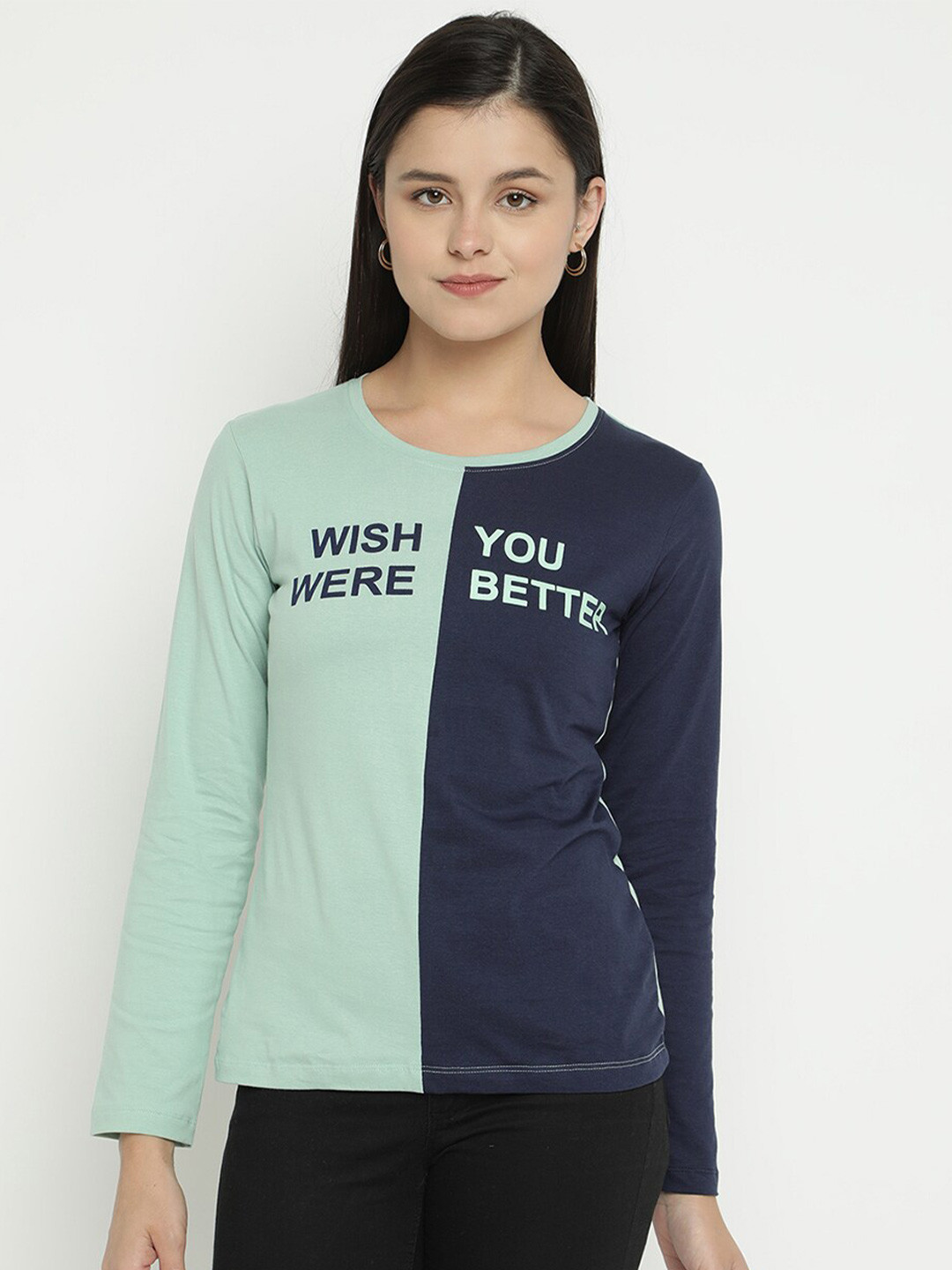 

V2 Value & Variety Green Pure Cotton Top