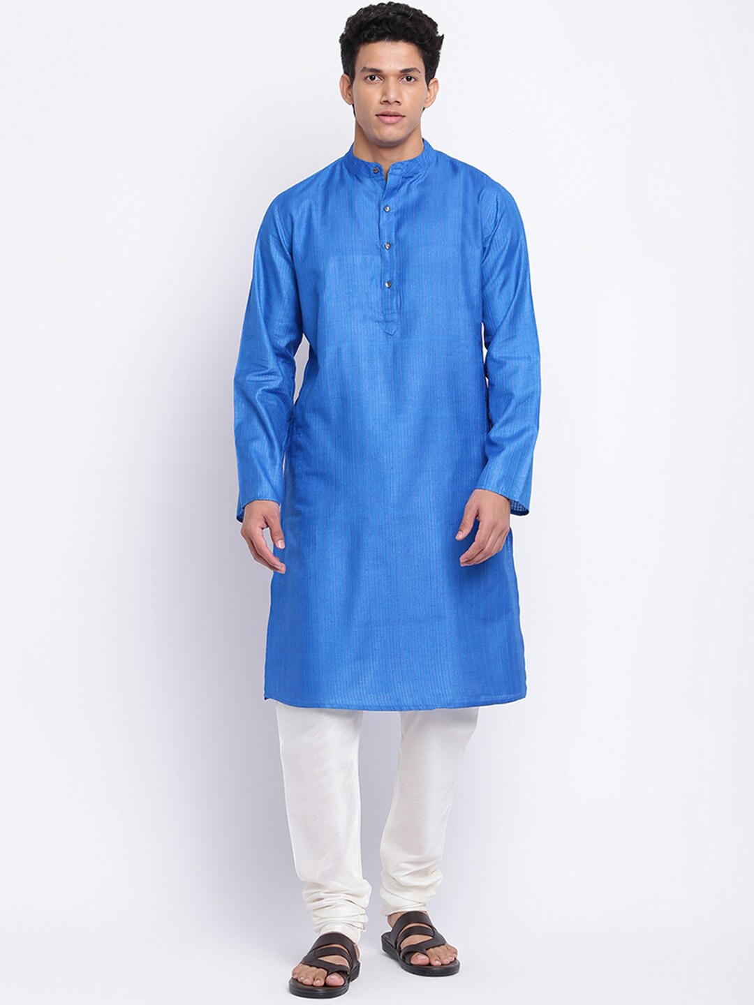 

Fabindia Men Blue Kurta