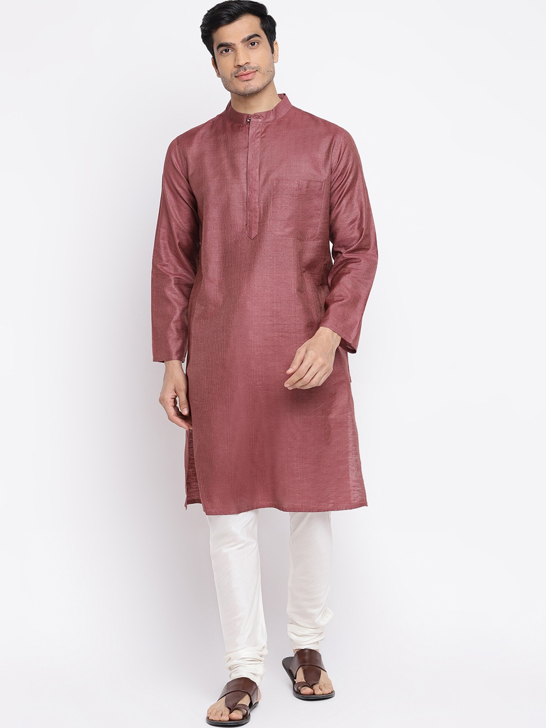 

Fabindia Men Purple Kurta