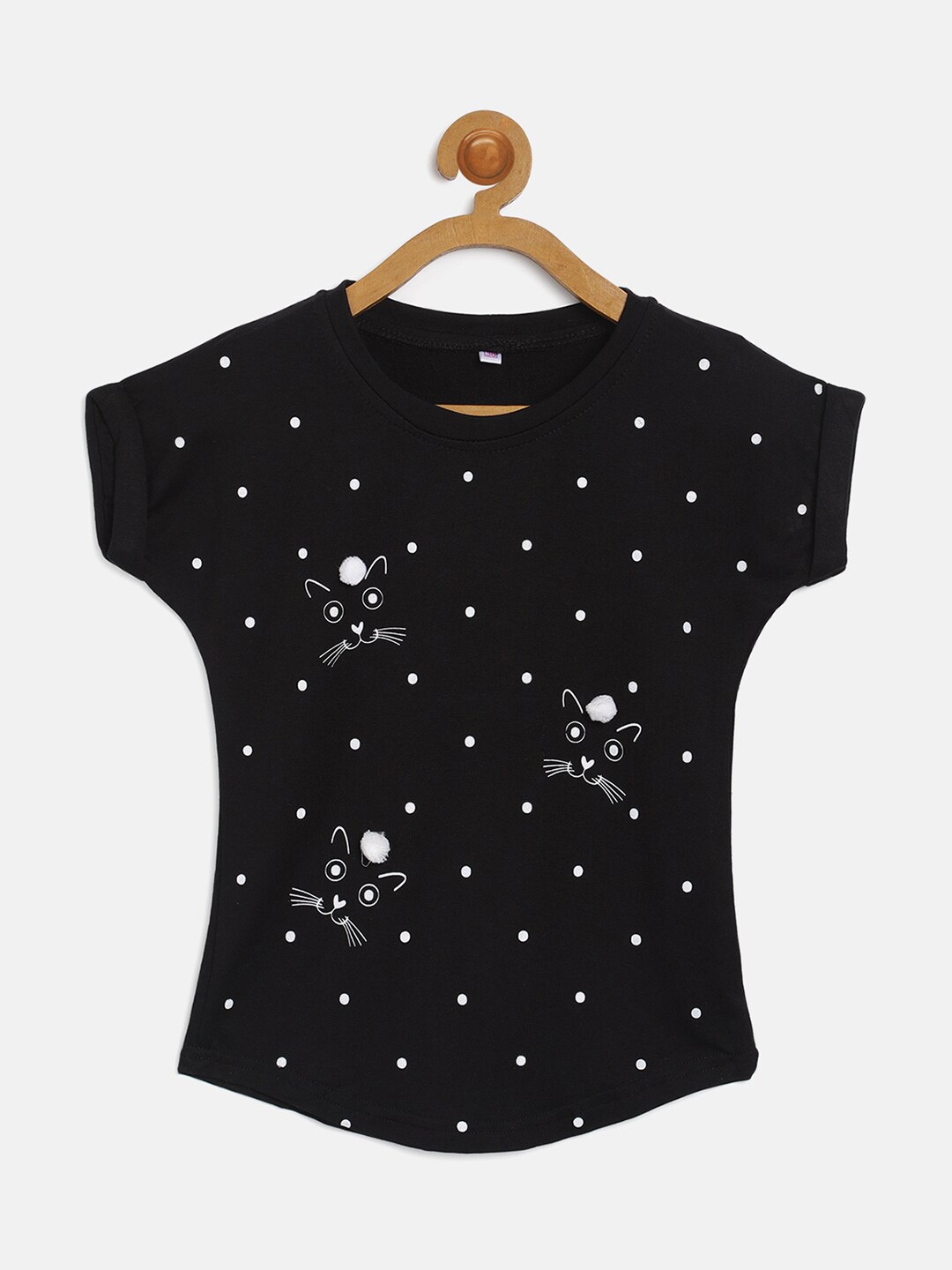 

V2 Value & Variety Black Print Extended Sleeves Top