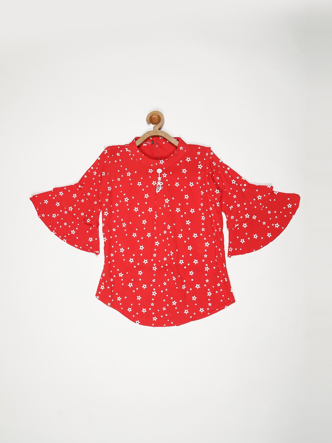 

V2 Value & Variety Girls Red Printed Top