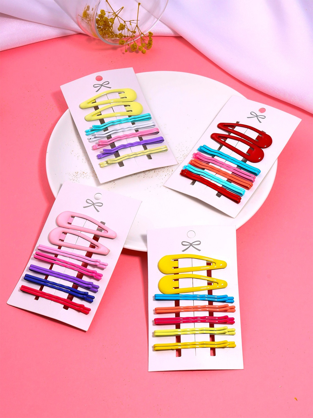 

Melbees by Yellow Chimes Girls Set of 48 Tic Tac Hair Clips With Hair Pins