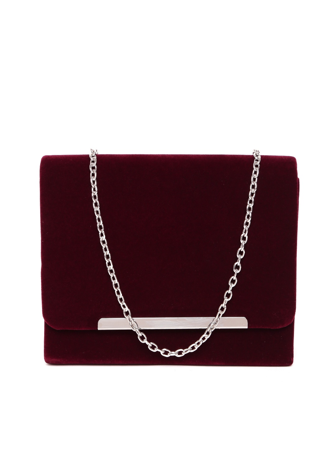 

GIORDANO Maroon Clutch with Chain Strap