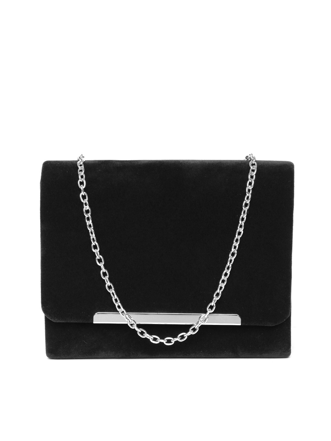 

GIORDANO Black Clutch with Chain Strap