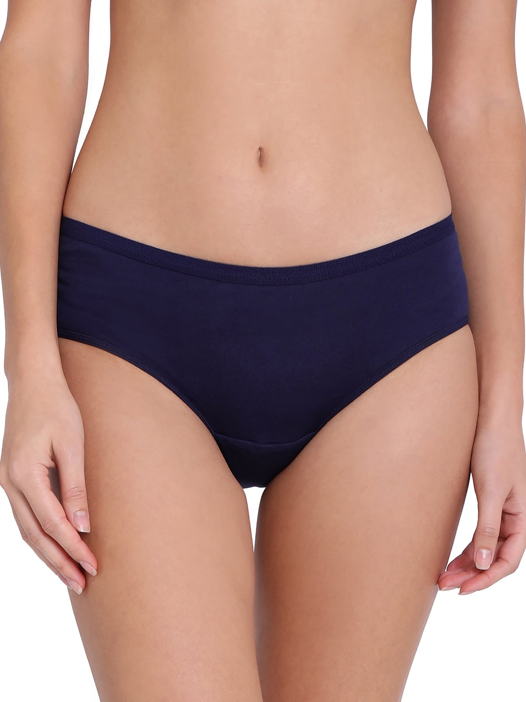 

RedRose Women Navy Blue Solid Hipster Cotton Briefs