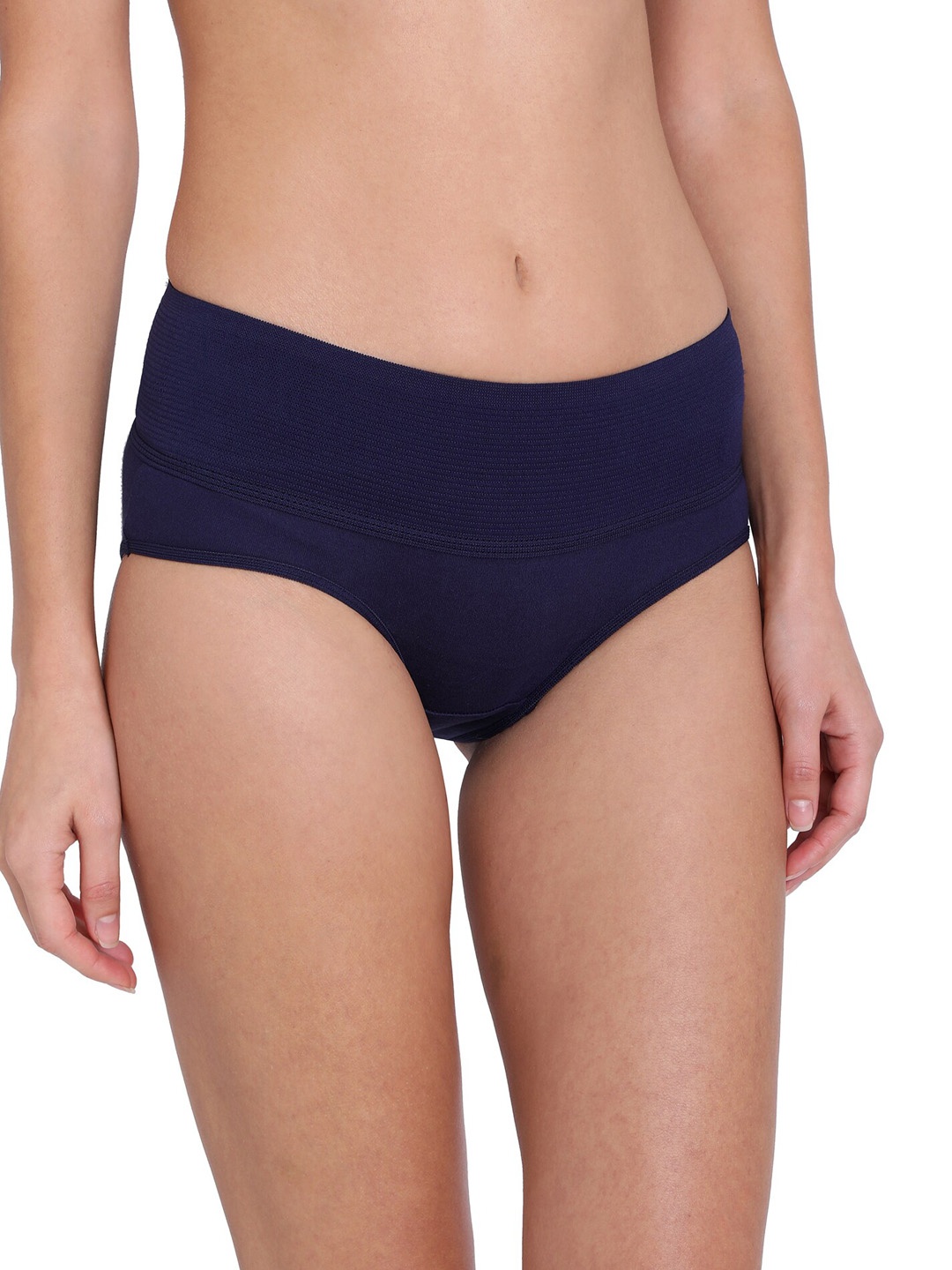 

RedRose Women Blue Solid Cotton Hipster Briefs
