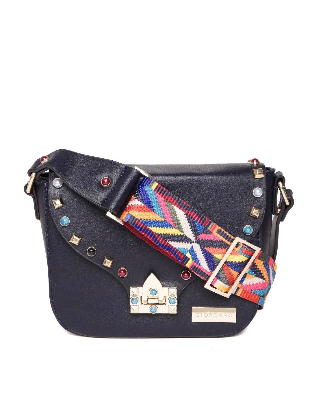 

GIORDANO Navy Blue Embellished Sling Bag