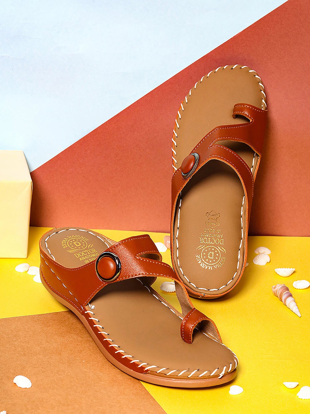 

NR By Nidhi Rathi Women Teal One Toe Flats with Buckles