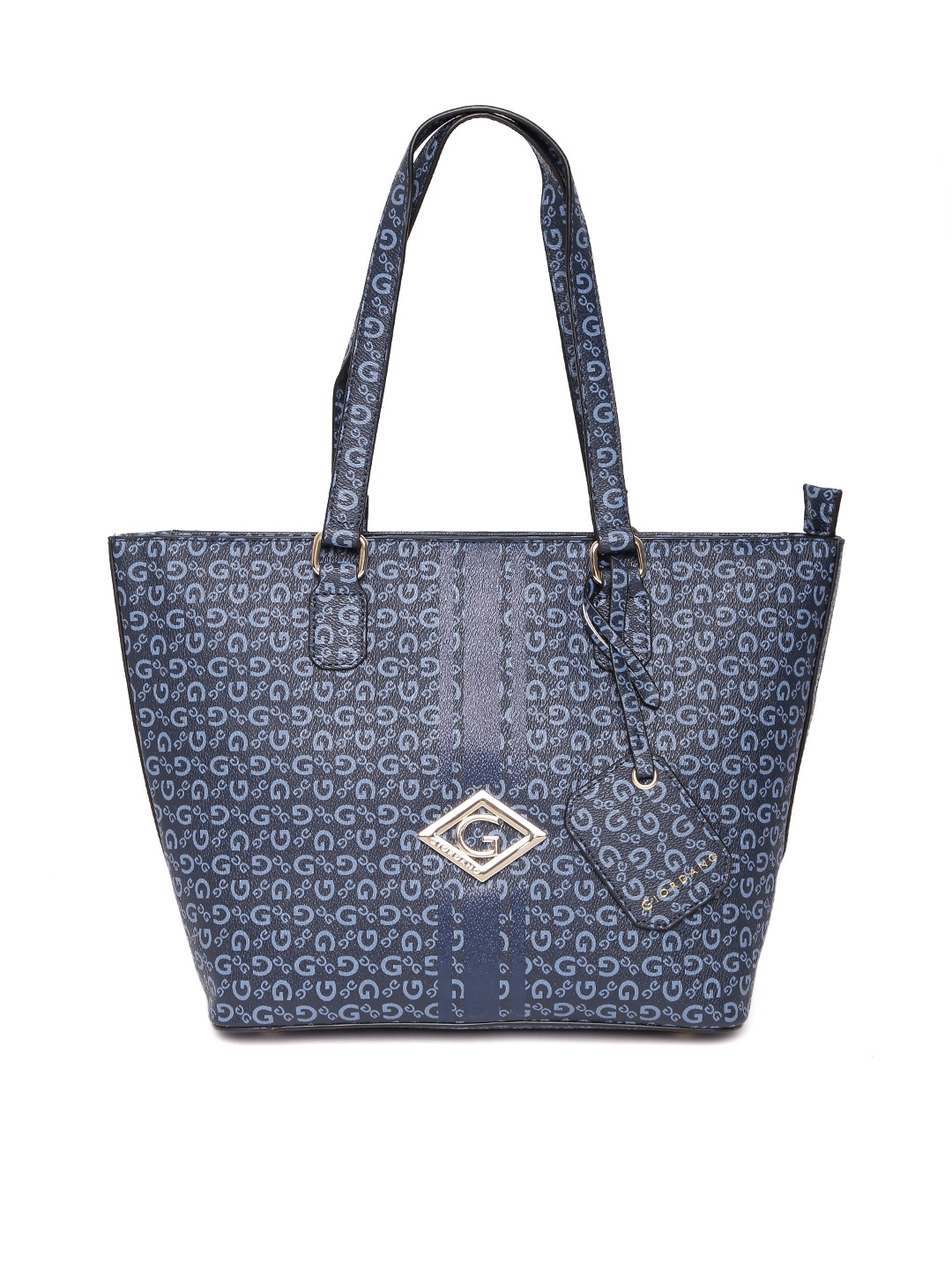 

GIORDANO Blue Logo Print Shoulder Bag