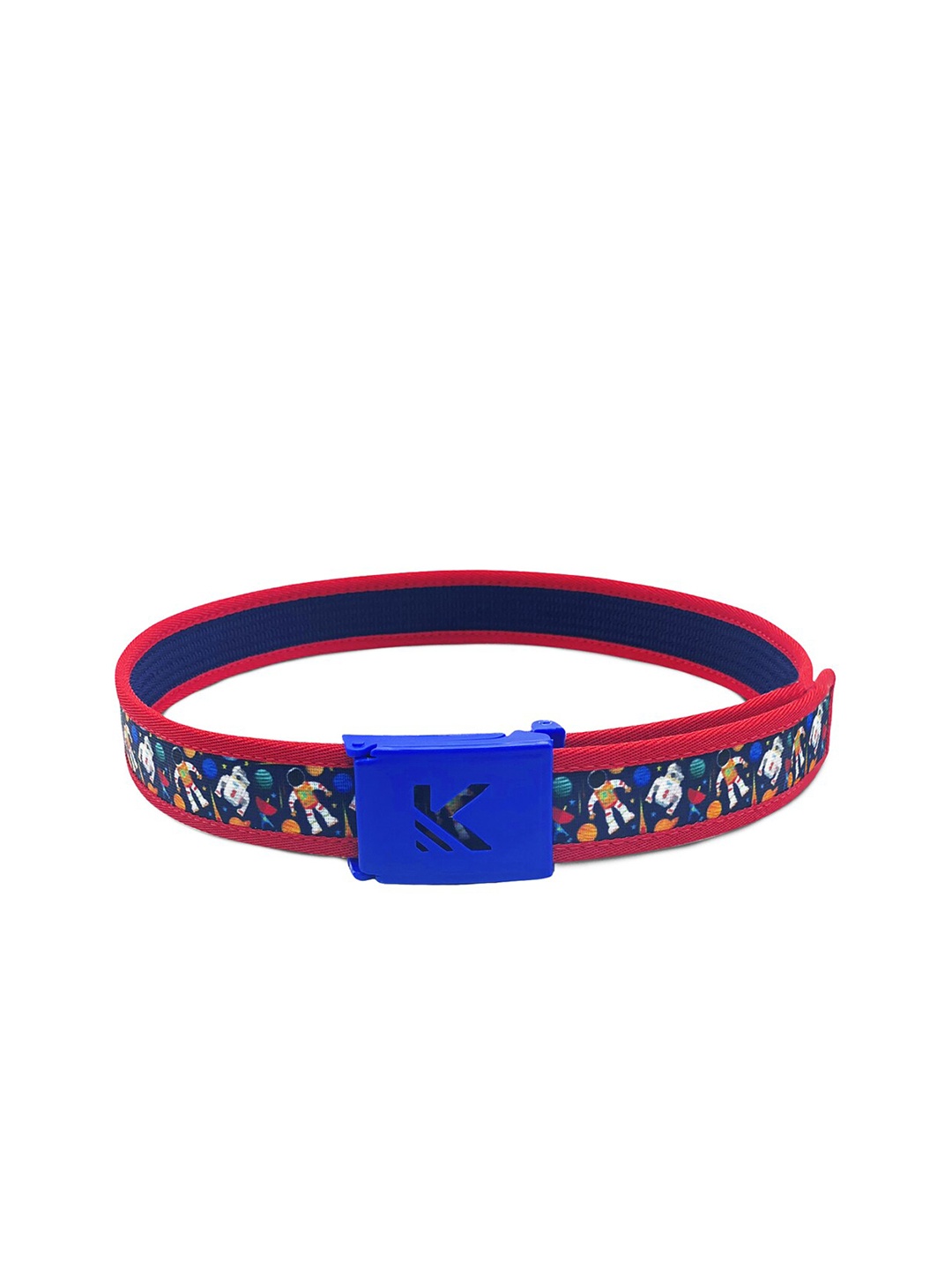 

KazarMax Boys Navy Blue Printed Belt