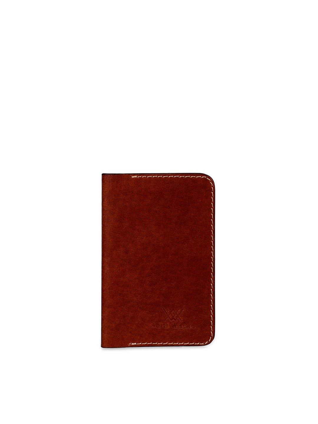 

Aditi Wasan Brown Solid Leather Card Holder