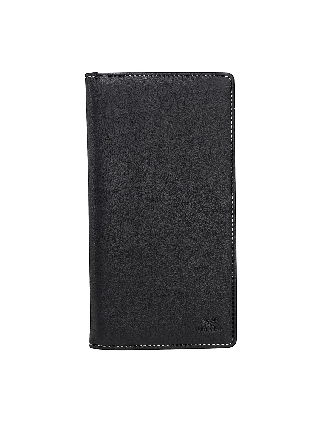 

Aditi Wasan Unisex Black Textured Leather Passport Holder