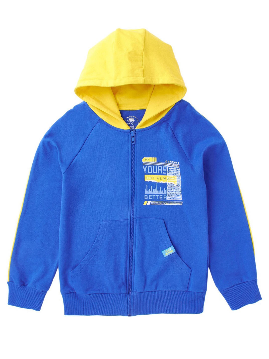 

Cub McPaws Boys Blue Cotton Hooded Sweatshirt