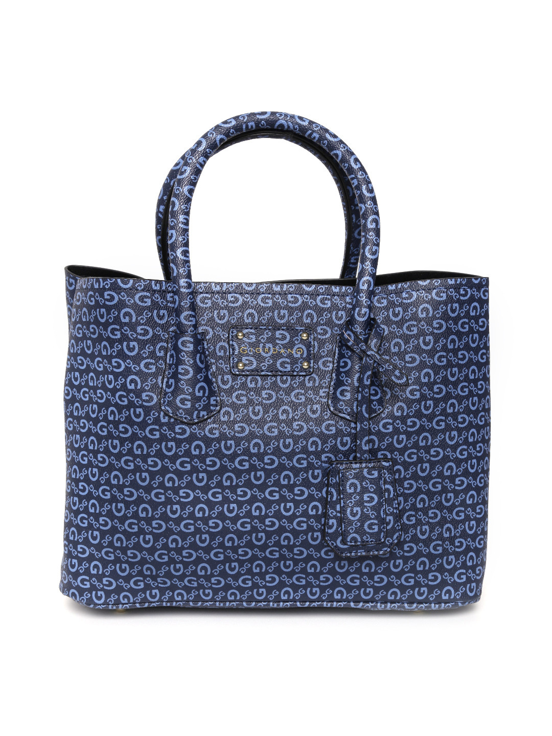 

GIORDANO Blue Printed Handheld Bag