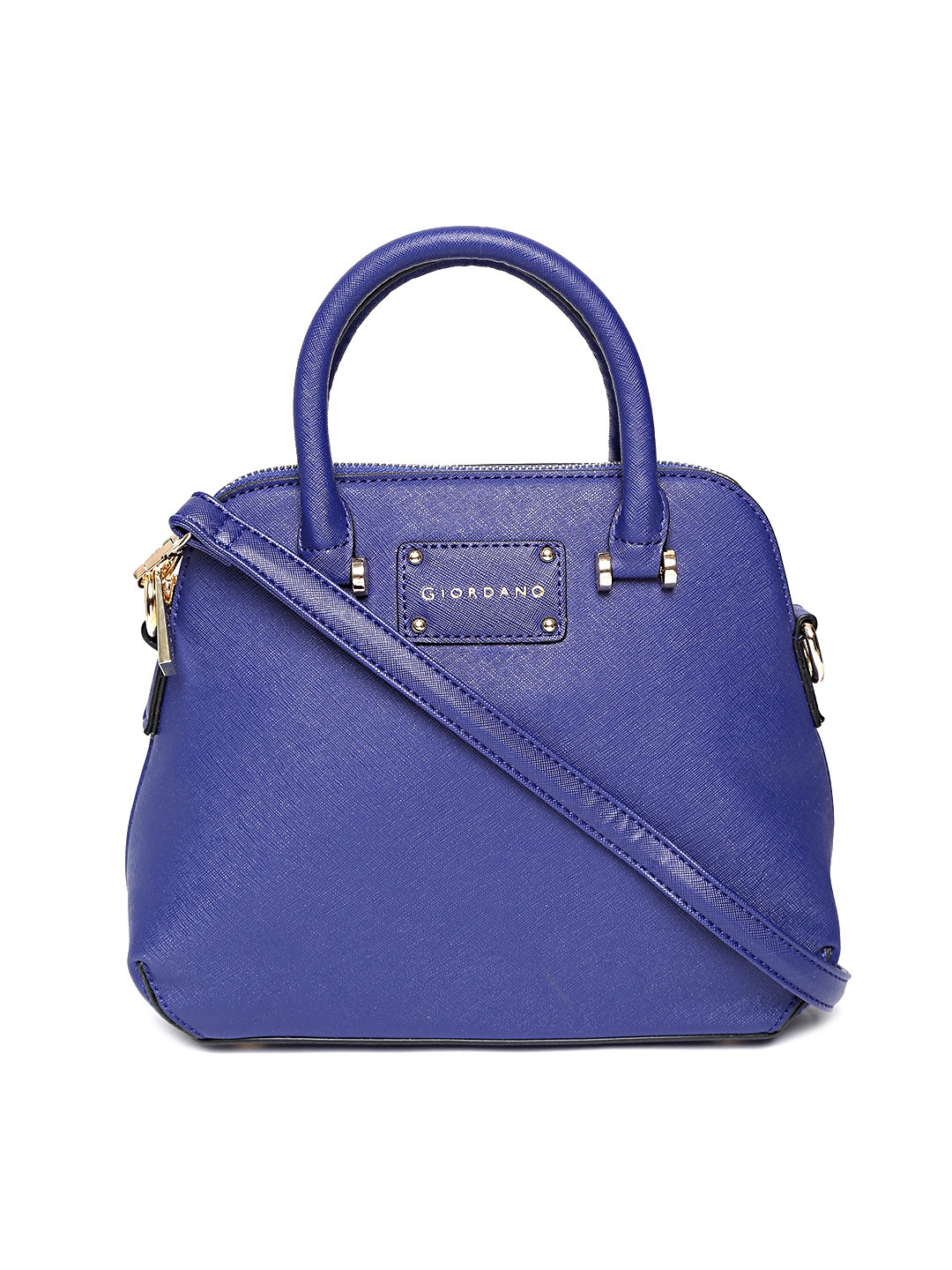 

GIORDANO Blue Solid Handheld Bag with Sling Strap