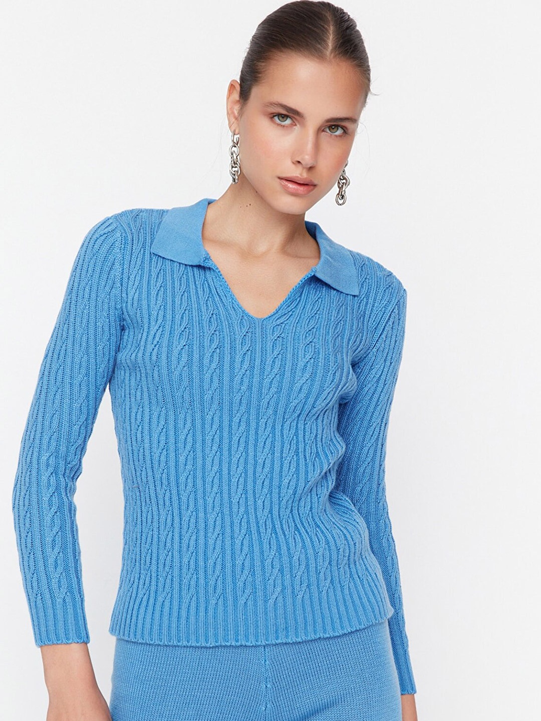 

Trendyol Women Blue Top with Trousers