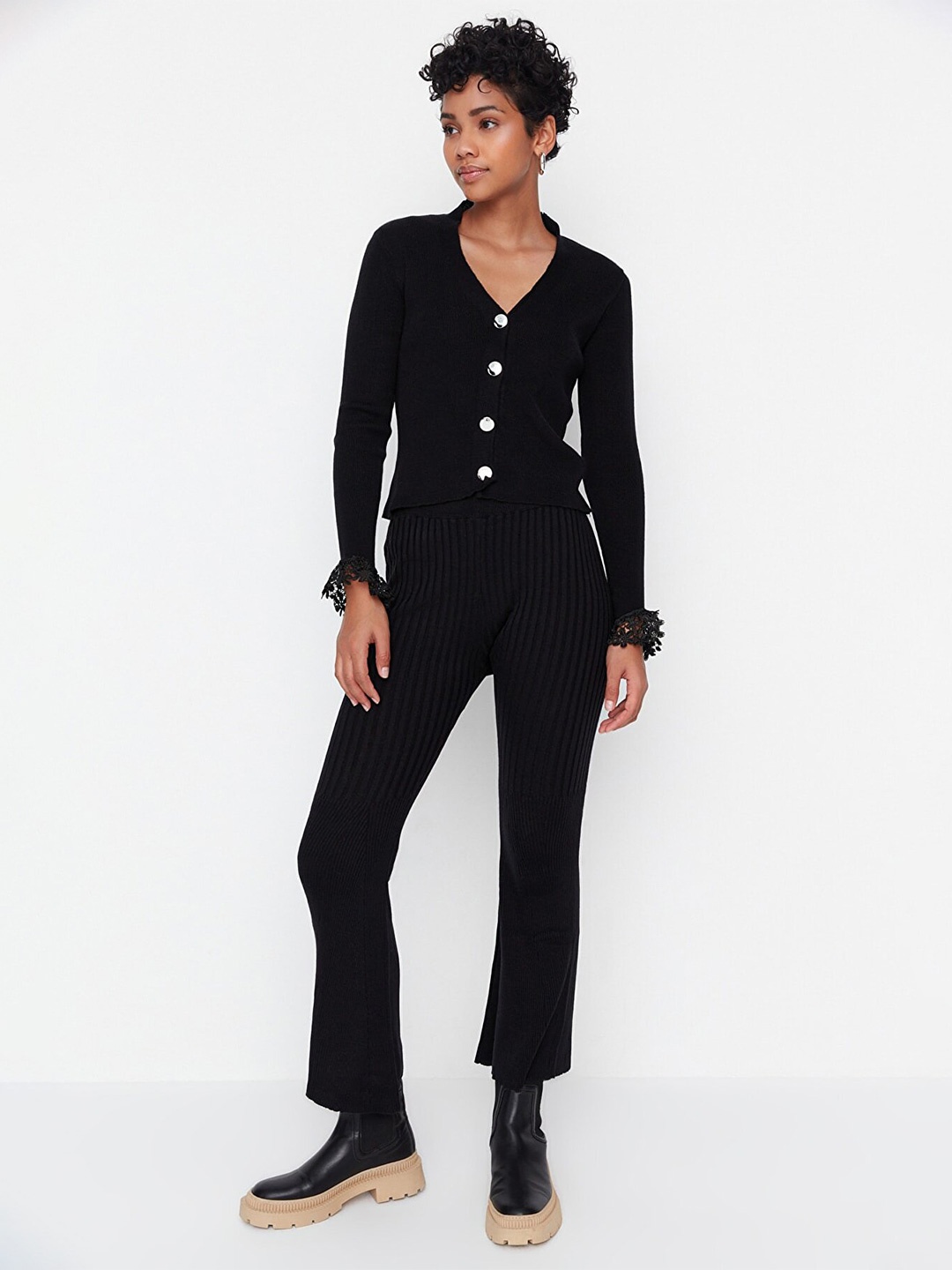 

Trendyol Women Top with Trousers, Black