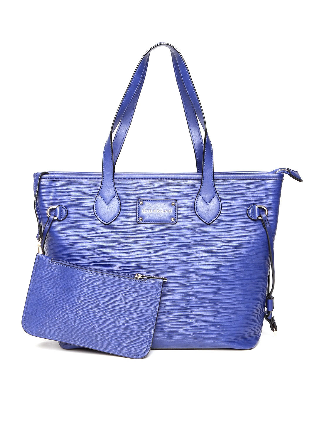 

GIORDANO Blue Textured Shoulder Bag with Zip Pouch