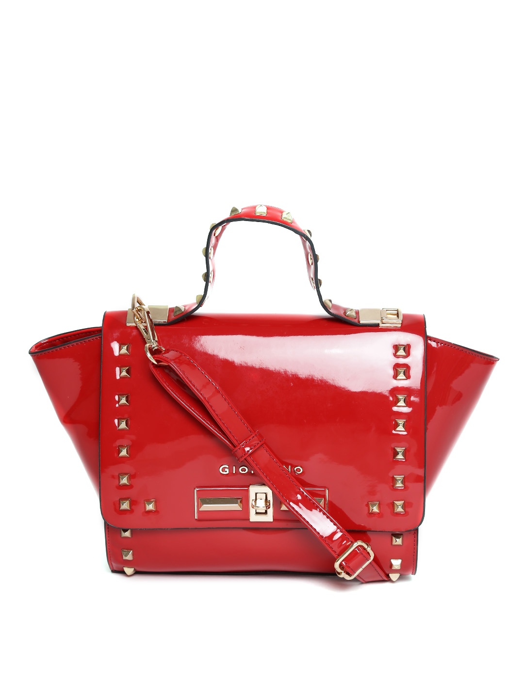 

GIORDANO Red Embellished Satchel Bag