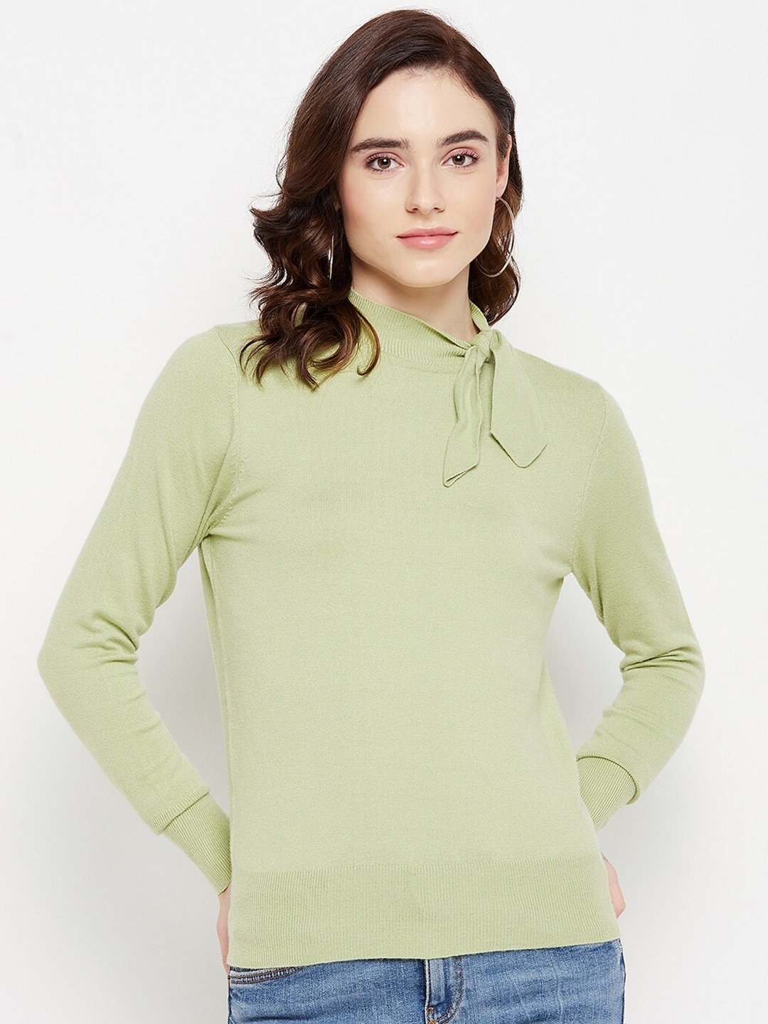 

Madame Women Green Pullover