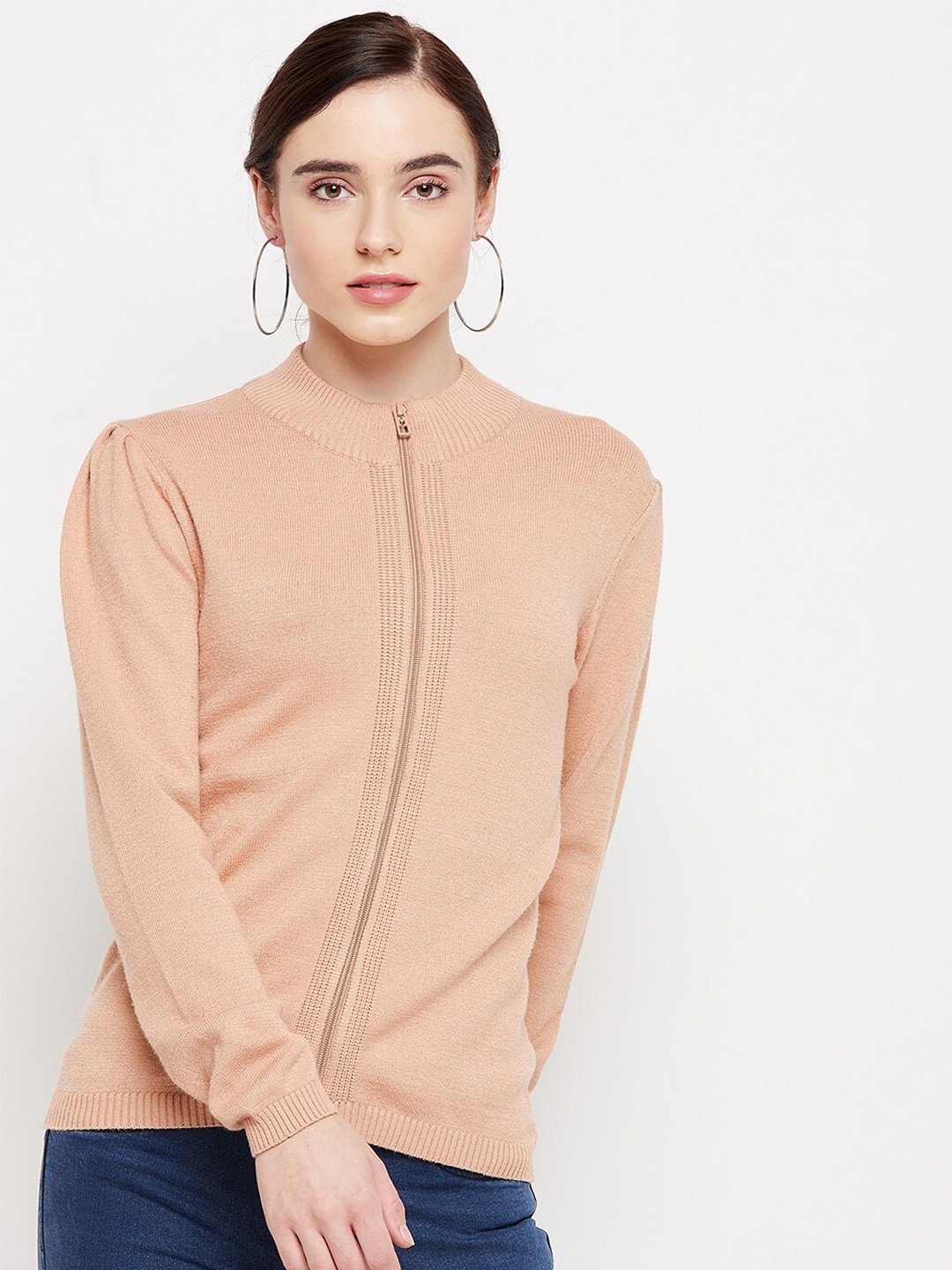 

Madame Women Camel Brown Cardigan